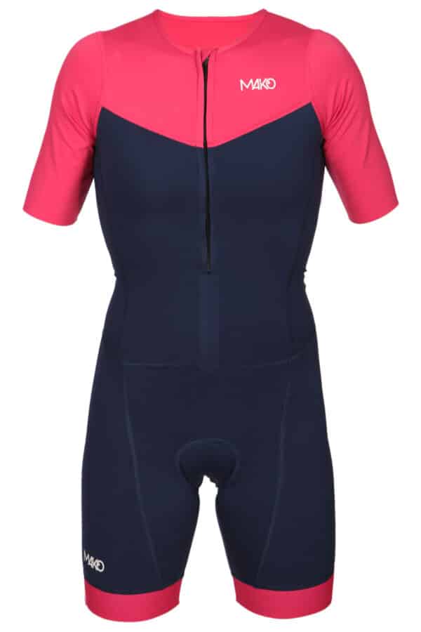Team Set-In Trisuit - Hot Pink/Navy